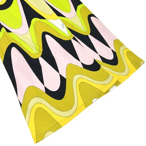 EMILIO PUCCI Vintage Logo Multicolor Shirt Pants Set #38 Button Zip [106008] - Picture 12 of 16